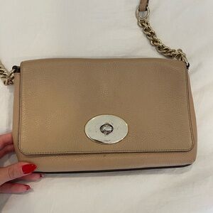 Coach beige purse
